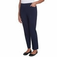 thumbnail image 3 of Alfred Dunner Womens Petite Classic Allure Fit Proportioned Pant With Elastic Comfort Waistband, 3 of 5