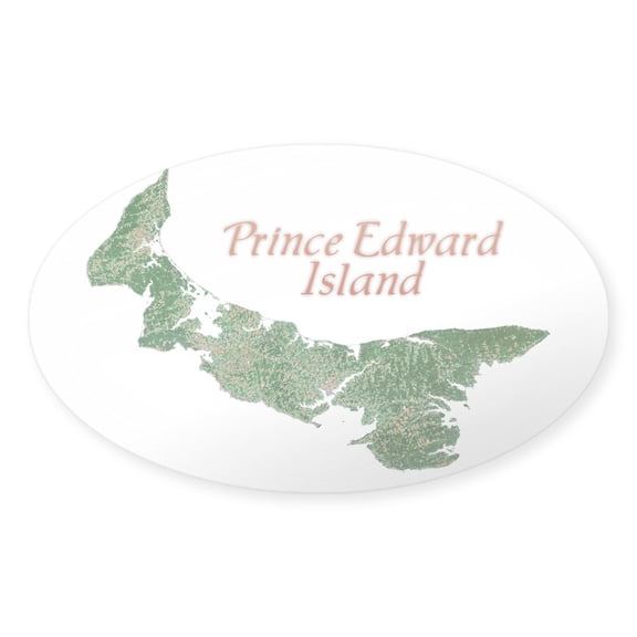 CafePress - Prince Edward Island Oval Sticker - Sticker (Oval)