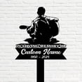 thumbnail image 5 of Handmadetneonsign Guitarist Memorial Metal With Stake, Man Playing Guitar Metal Name Sign Stake, Guitarist Metal Stake Decor 45548, 5 of 5
