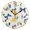 Black, variant on Lemon Bow Wall Clock 10in Round Artistic Oil Painting Home Decor Desk Table Clock