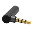 thumbnail image 1 of Adaptador de micrófono de audio 3.5 Mm Macho A Hembra 90 Grados Adaptador De ángulo Recto Conector De Micrófono De Audio Gris gris Magideal Adaptador de micrófono de audio, 1 of 5