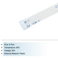 thumbnail image 4 of Flexible Flat Cable, 50mm 1mm Pitch 6 Pins FPC FFC Flexible Ribbon Cable 10Pcs, 4 of 6