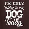 thumbnail image 5 of Wild Bobby I'm Only Talking to My Dog Today Dog Lover Women Tri-Blend Racerback Tank Top, Brown, Small, 5 of 5