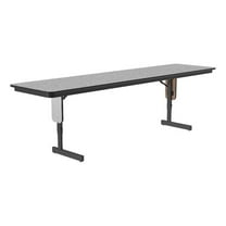 Correll SP 24x72 Adjustable Height Metal/Wood Folding Seminar Table in Gray