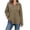 #New Brown, variant on AloohaidyvioNo Boundaries Womens Half Zip Fleece Sweatshirts Fall Oversized Trendy Long Sleeve Casual Pullover Tops