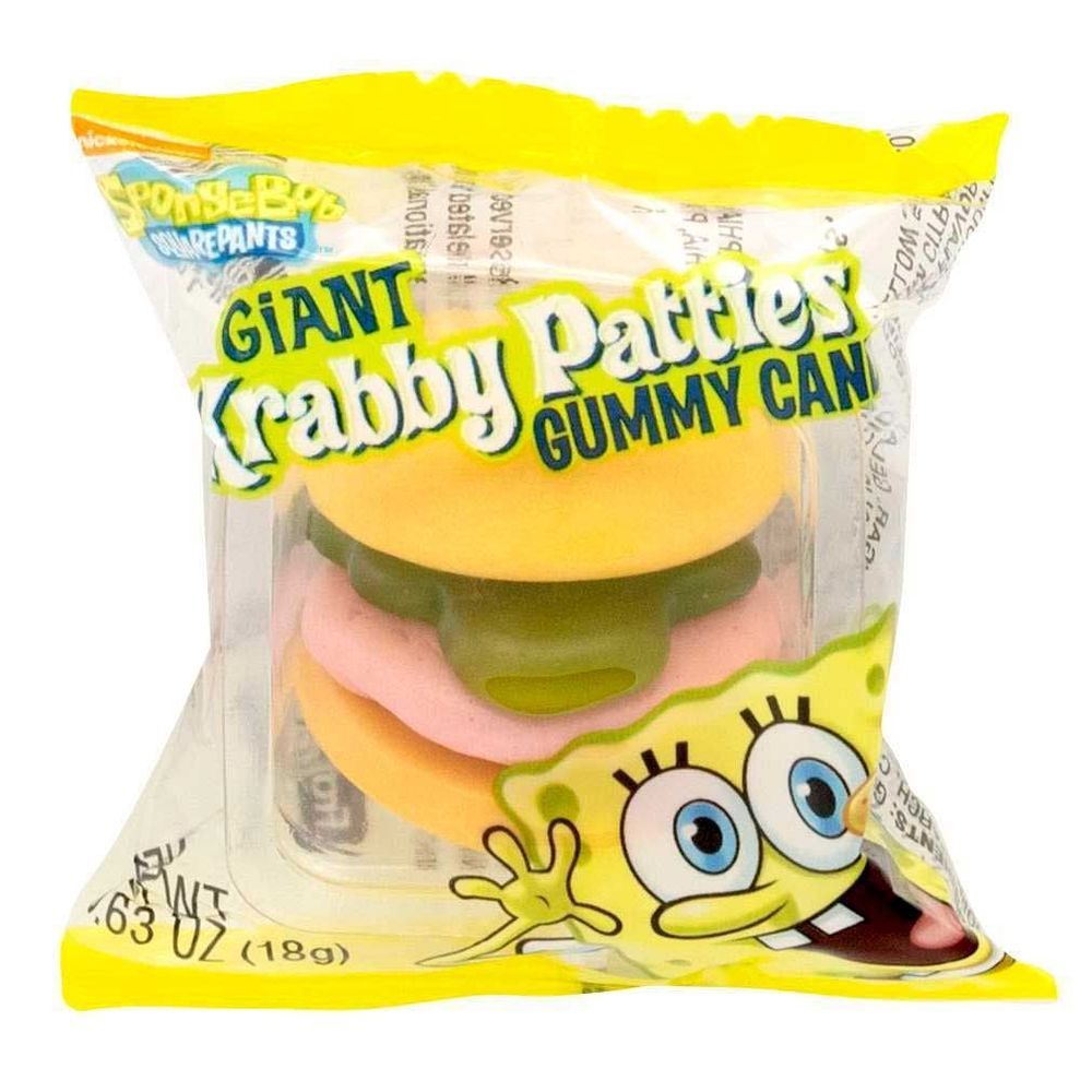 Caramelo gomoso Frankford Original Giant Krabby Patty, 0.63 onzas -- 216 por caja. 2