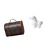 thumbnail image 1 of Joyero vintage de madera con figurita de caballo de . Cofre decorativo para guardar anillos y adornos de mesa., 1 of 8