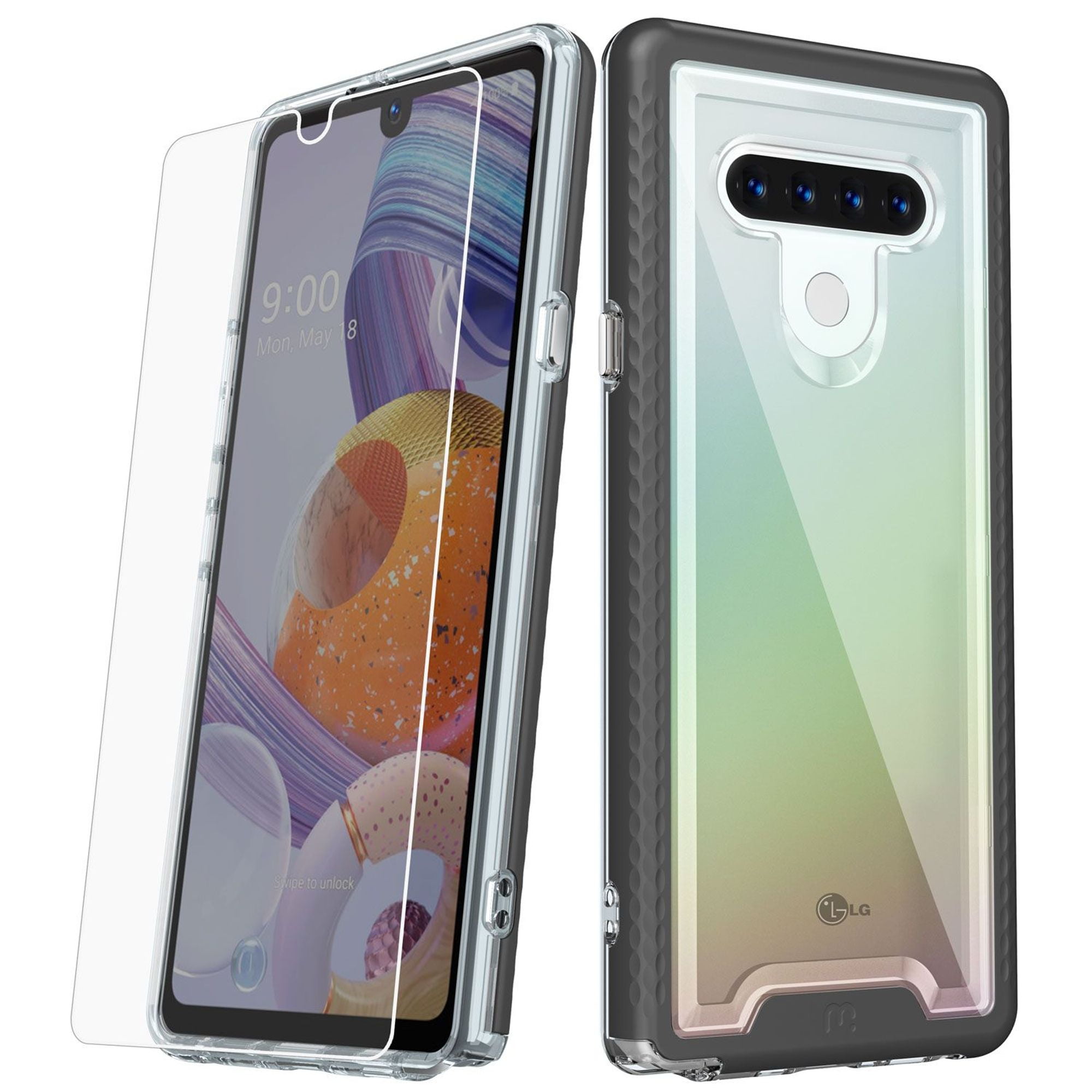 For LG Stylo 6 Case, by Insten Tempered Glass Screen Protector Hard