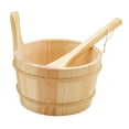 thumbnail image 4 of Cubo de sauna y cucharón de agua, práctico cubo de gran capacidad con asa, juego de accesorios para sauna, para spas, casas, hoteles de invierno., 4 of 8