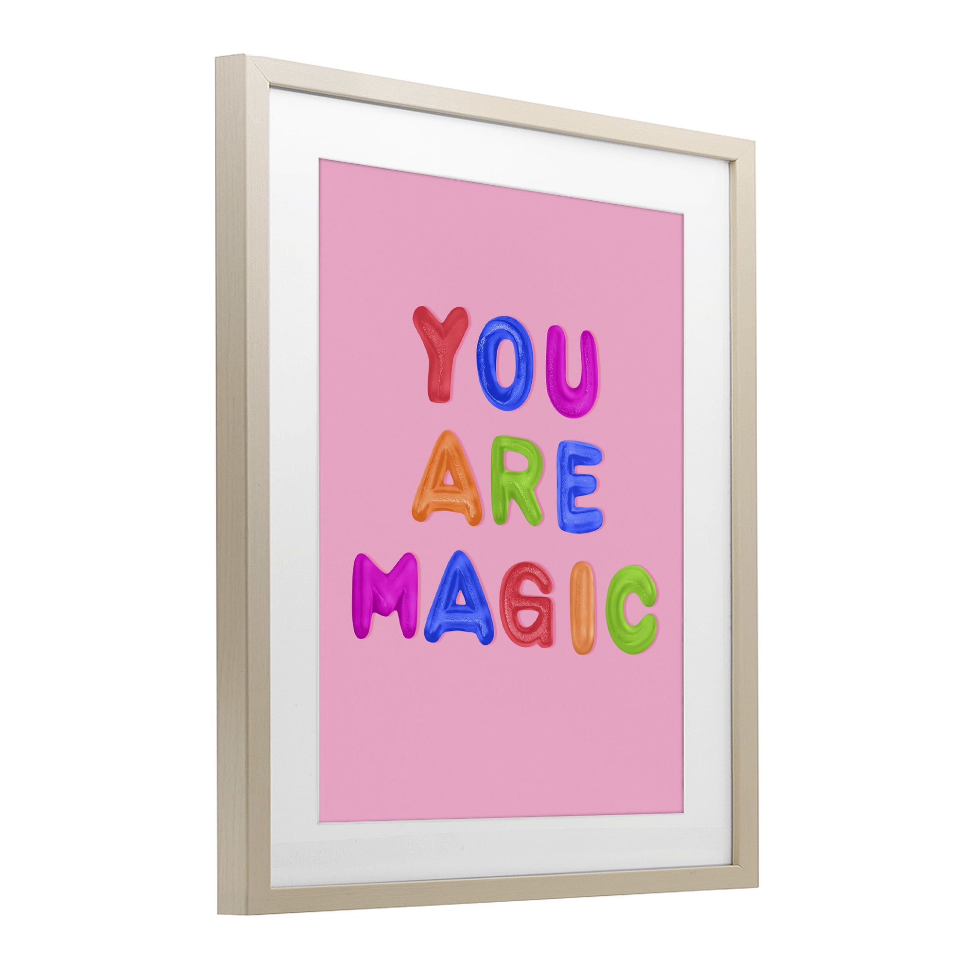 Stupell Industries You are Magic Gummies over Pink Birch Framed Print Under Glass, design by LISH Creative