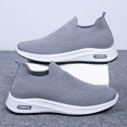 thumbnail image 4 of Mepaouo Mens Walking Shoes Lightweight Mesh Running Slip on Fashion Tennis Sneakers Knit Casual Flats, 4 of 7