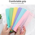 thumbnail image 1 of Comb Plastic Scalp Care Head Massage Round Teeth Comb Home Self Hairdressing Salon Tool, Yellow, 1 of 8