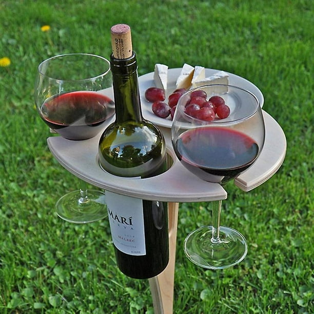 Table de pique-nique pliante Bar à vin et boissons portable fait à