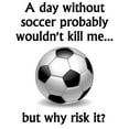thumbnail image 3 of CafePress - A Day Without Soccer Pajamas - Women's Short Sleeve Print T-Shirt and Pants Light Cotton Pajama Set, 3 of 7