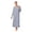 Bright White Ditsy, variant on Aria Women's Brushed Knit 3/4 Sleeve V-Neck Lounger Nightgown with Pockets, Sizes XS to 5X