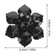 thumbnail image 2 of unbranded 2Ud Cubiertas De Botones Para Camisas En Metal Con Negros Elegantes Y, 2 of 8