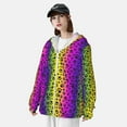 thumbnail image 3 of Kdxio Animal Paw Rainbow Print Women Men Sun Protection UPF 50+ Jackets Zip Up Long Sleeve Hoodie Hiking Lightweight with Pockets, 3 of 7