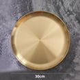 thumbnail image 4 of Elegant Gold Round Storage Tray for Jewelry and Small Items Organization 30cm, 4 of 9