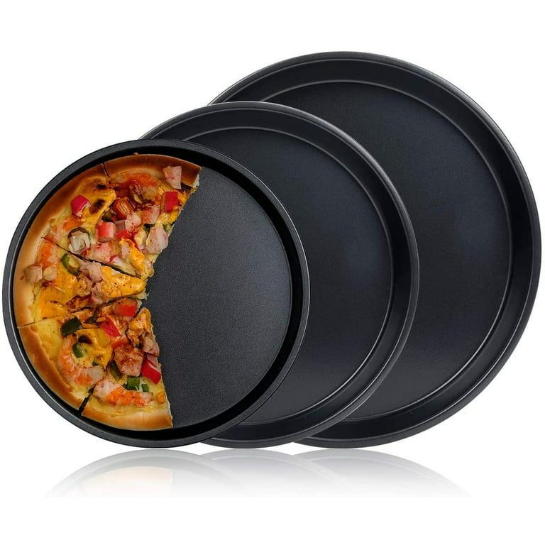 Chef Select Pizza Crisper Pan, 14-Inch Round, Large Size, Steel, Non-Stick,  Perforated - Pizza, Fries, Bread, Large Cookies