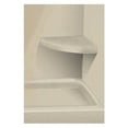 thumbnail image 2 of Transolid  Decor 14-In X 14-In Solid Surface Wall-Mount Corner Shower Seat - 14" x 14" x 3" Biscuit, 2 of 5