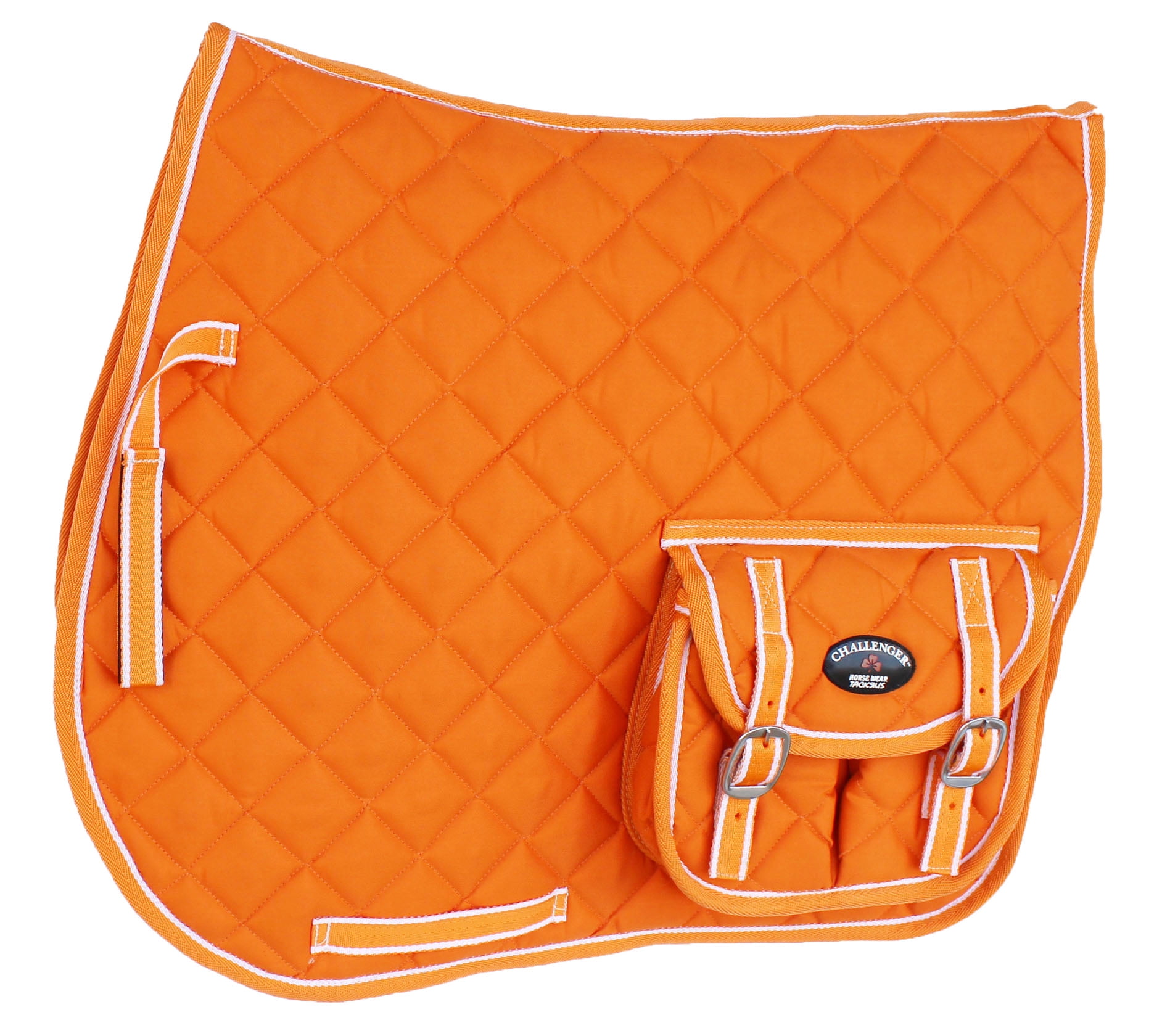 CHALLENGER Horse Quilted English Saddle PAD Trail Aussie Australian Dressage Pockets 7281