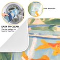 thumbnail image 2 of Yayeee Dish Drying Mat for Kitchen Counter 16"x18" Microfiber Absorbent Pad, Blue Goldfish Bowl, 2 of 7