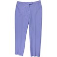 thumbnail image 1 of Anne Klein Womens Solid Casual Cropped Pants, Blue, 0, 1 of 2