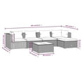 thumbnail image 4 of vidaXL 6 Piece Garden Lounge Set with Cushions Poly Rattan Brown, 4 of 4