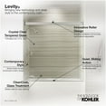 thumbnail image 7 of Kohler 706000-L-2MB 62 x 56.62 x 59.62 in. Levity Sliding Bath Door with 0.25 in. Thick Crystal Clear Glass - Vibrant Brushed Moderne Brass, 7 of 7