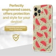 thumbnail image 2 of Case Yard iPhone-11-Pro-Max Case Clear Soft & Flexible TPU Ultra Low Profile Slim Fit Thin Shockproof Transparent Bumper Protective Cover Drop Protective Cell Phone Cases (Watermelon), 2 of 8