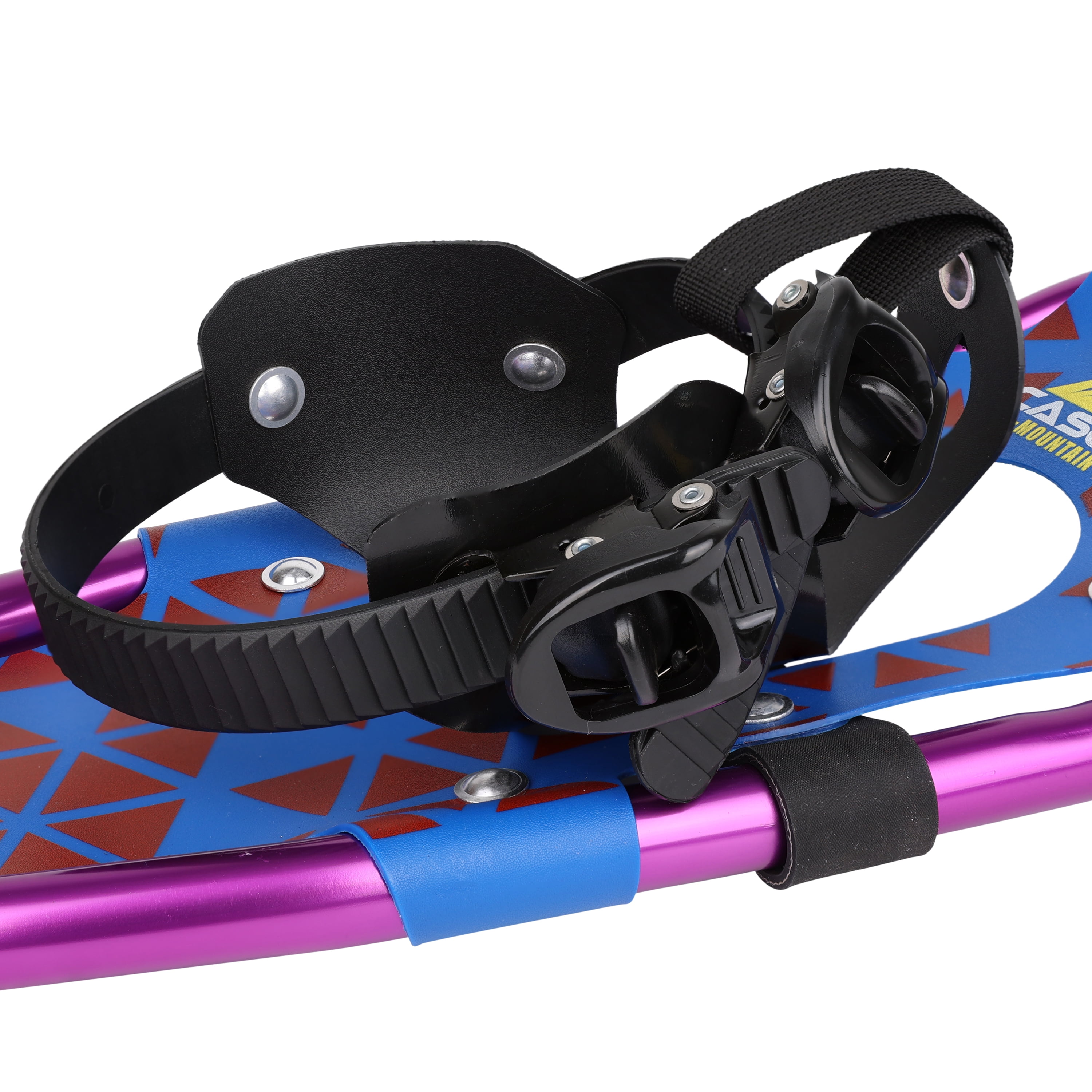 Cascade Mountain Tech Lightweight Aluminum Frame Kid's Snowshoes - Size 14. 1 Pair, Ratchet Bindings