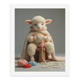 thumbnail image 5 of Paint By Numbers Kit for Adults Beginner - DIY Cute Lamb Knitting Yarn Cozy Canvas Painting Kits for Adults, Frameless Paint By Number for Adults for Home Wall Decor 16x20 Inch, 5 of 7