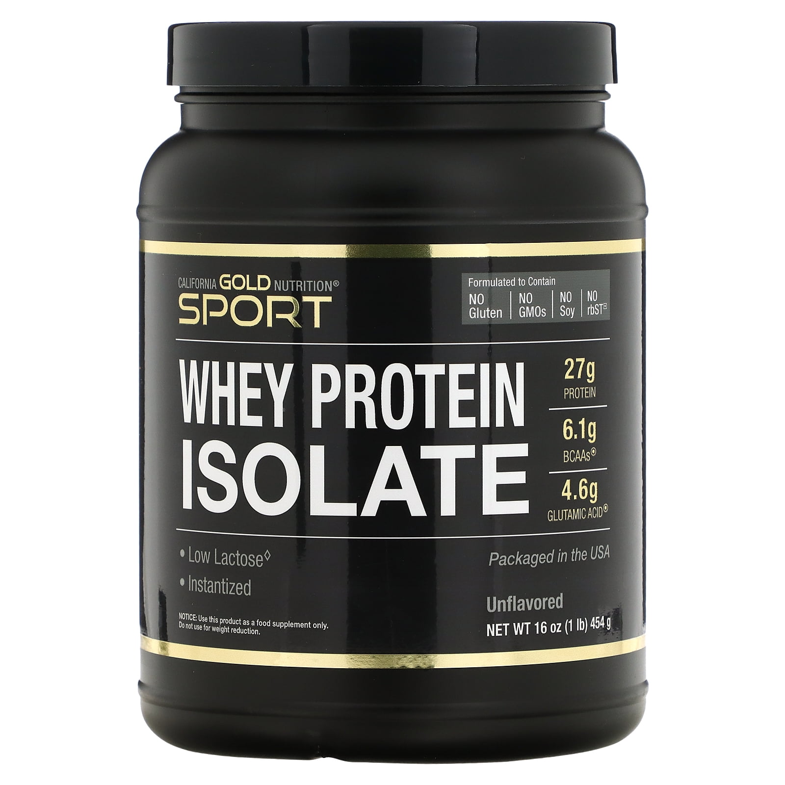 SPORT - Whey Protein Isolate, 1 lb, 16 oz (454 g), California Gold Nutrition