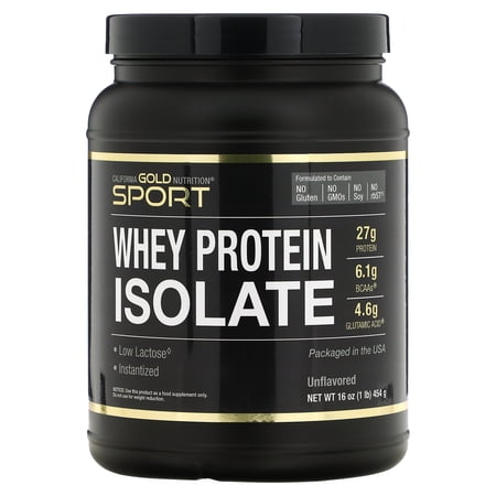 SPORT - Whey Protein Isolate  1 lb  16 oz (454 g)  California Gold Nutrition