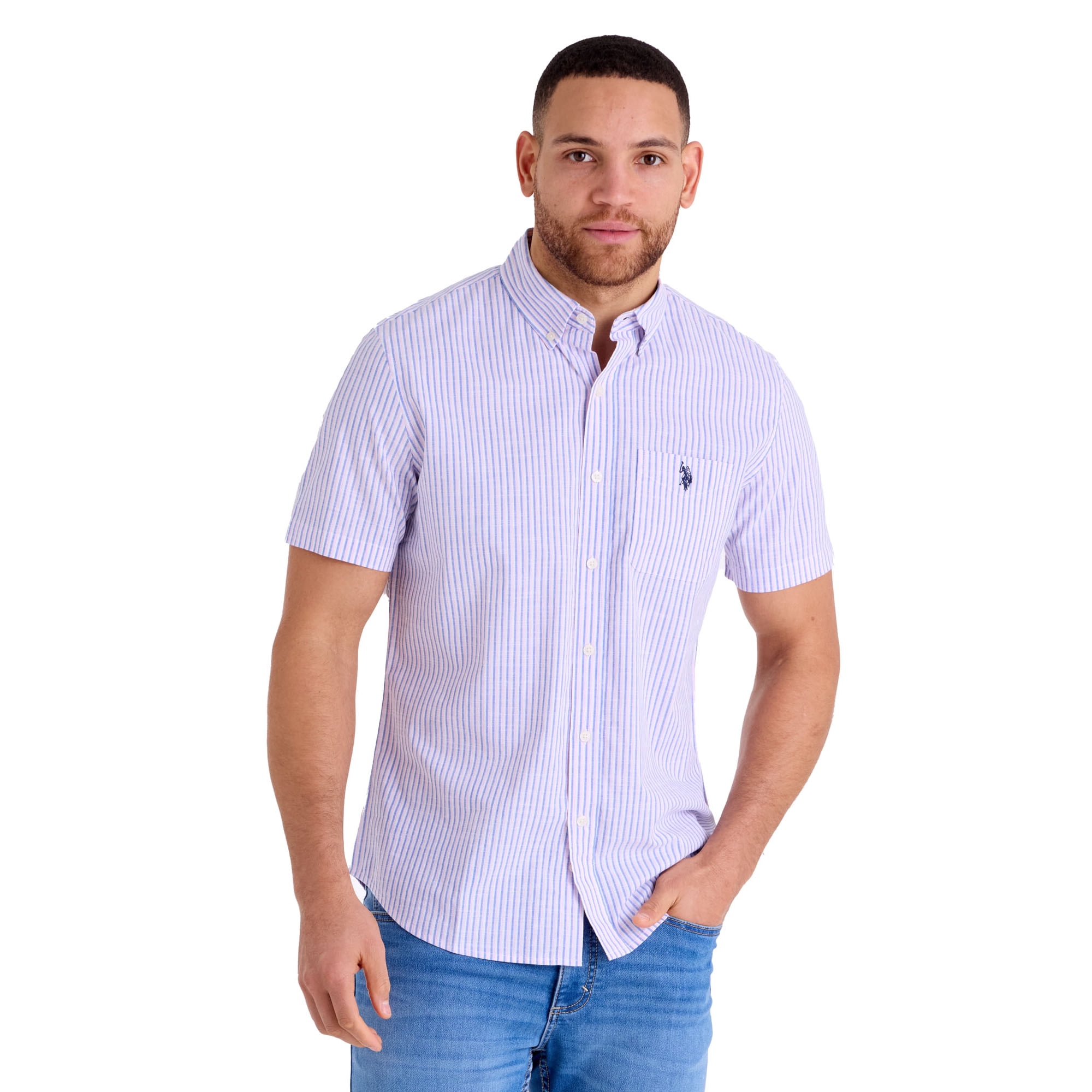 U.S. Polo Assn. Men's Short Sleeve Buttondown Shirts