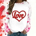 thumbnail image 1 of Nuoqisi Chandail à Col Rond Dégradé à Manches Longues d'Automne pour Femmes de la Saint-Valentin, Mode pour Filles, Coupe Ample et Décontractée, 1 of 7