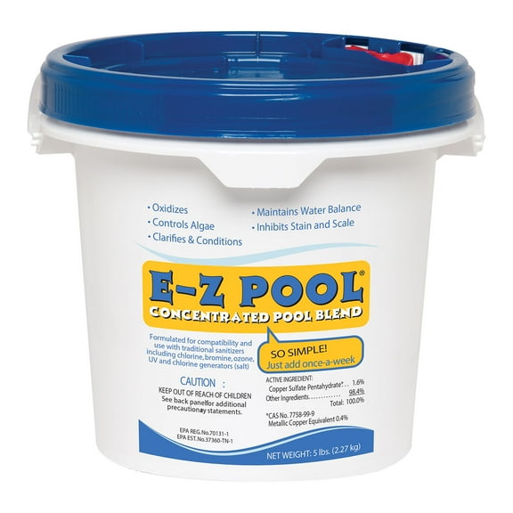 E-Z Pool Concentrated Pool Algae Pool Chemicals, 5.64 lbs