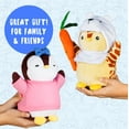 thumbnail image 6 of Pudgy Penguins Plush Buddie (1) with Giraffe Skin and a Teddy Bear Hat Black and White Penguin with Multicolor Accessories, 6 of 7