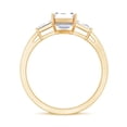 thumbnail image 2 of Rosec Jewels Certified Lab Grown Diamond Emerald Cut Engagement Ring 2 Carat - EF-VS Quality - with Jewelry Box, 10K Yellow Gold, US 11.00, 2 of 8