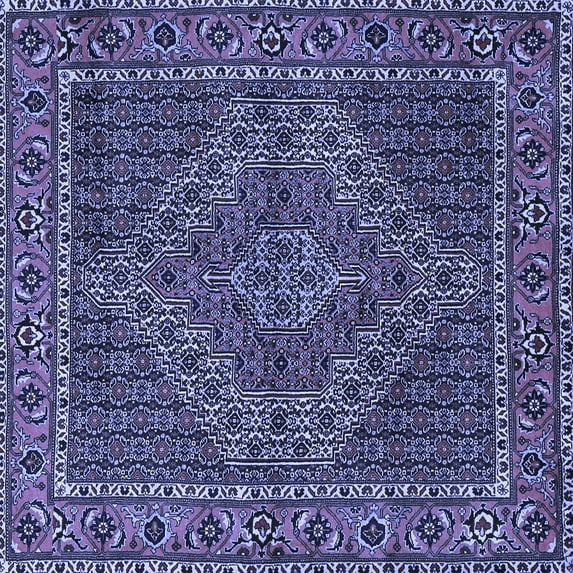 Ahgly Company Indoor Square Persian Blue Traditional Area Rugs, 3' Square