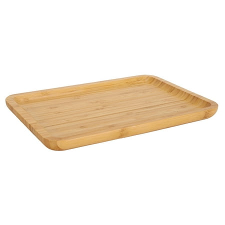 

Haofy Durable Rectangular Bamboo Serving Tray Food Fruit Cake Storage Plate For Household Kitchen Use