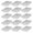 Transparent, variant on Taxenne 50-Pack Clear Plastic Quail Trays with Lids, Reusable Packaging Boxes for Quail Eggs Storage