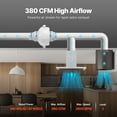 thumbnail image 3 of VEVOR 6" to 4.5" Radon Mitigation Fan System Kit Quiet 380 CFM Inline Duct Waterproof, 3 of 9
