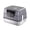 Gray, variant on Fully Enclosed Stainless Steel Cat Litter Box White - 2025 Top Pick, Odor Lock, No Litter Scatter, Easy Clean