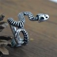 thumbnail image 4 of K-KED Men's and Women's Personalized Vintage Stainless Steel Snake Rings Size 7-13-8, 4 of 8