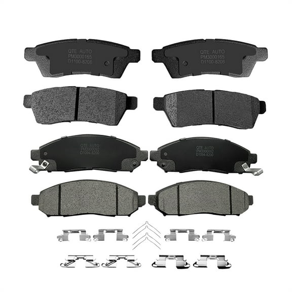 Set of 8 Front-Rear Ceramic Brake Pad Kit For 2005-2019 Nissan Frontier