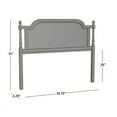thumbnail image 6 of Hillsdale Furniture Wood and Cane Queen Bed, French Gray, 6 of 9