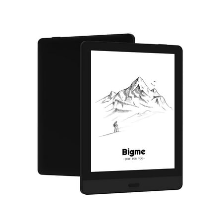 BIGME ePaper Tablet eBook Reader 32GB 6 Inch Black and White Display, Brightness Adjustment,Page Turn Button