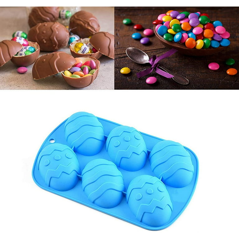 Easter Egg Mold – Egg Silicone Chocolate Mold- Large Easter Egg for Cocoa  Bombs & Breakable Egg Chocolate Shells- fill with Peeps, Candy, Cake &  Marshmallows 