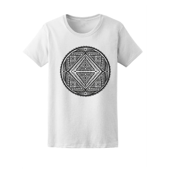 Beautiful Ethnic Pattern T-Shirt Women -Image by Shutterstock, Female Small